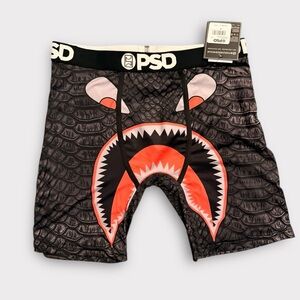 PSD Graphic Boxer Briefs with Black and Red Design